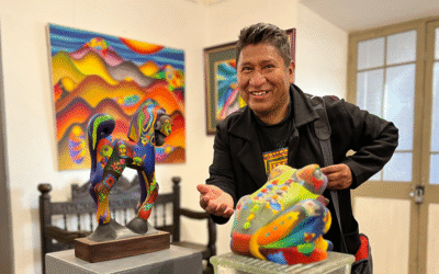 El arte de Roberto Mamani Mamani revaloriza la identidad andina desde la pintura contemporánea